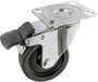 TOOLCRAFT TO-5137905 forgó görgő fékkel és szerelőlappal PP 75 mm 2. bélyegkép