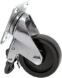 TOOLCRAFT TO-5137905 forgó görgő fékkel és szerelőlappal PP 75 mm 3. bélyegkép