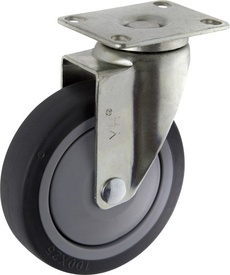TOOLCRAFT TO-5137917 forgó görgő szerelőlappal TPR 100 mm