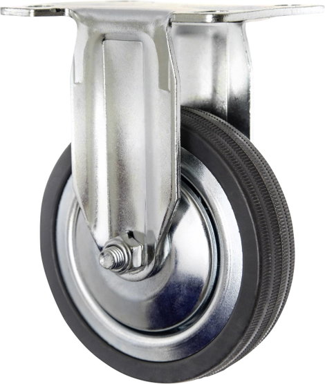 TOOLCRAFT TO-5137932 fix görgő szerelőlappal, gumi 100 mm 2. kép