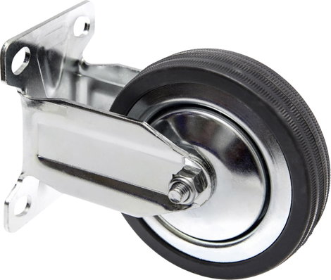 TOOLCRAFT TO-5137932 fix görgő szerelőlappal, gumi 100 mm 3. kép