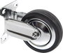 TOOLCRAFT TO-5137932 fix görgő szerelőlappal, gumi 100 mm 3. bélyegkép