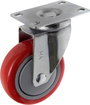 TOOLCRAFT TO-5137953 forgó görgő szerelőlappal PU 100 mm bélyegkép