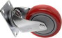 TOOLCRAFT TO-5137953 forgó görgő szerelőlappal PU 100 mm 3. bélyegkép