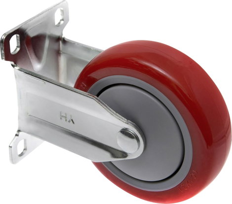 TOOLCRAFT TO-5137959 fix görgő szerelőlappal PU 100 mm