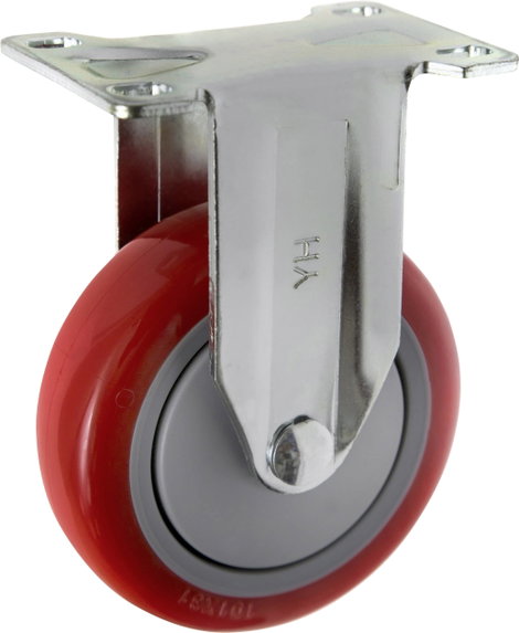 TOOLCRAFT TO-5137959 fix görgő szerelőlappal PU 100 mm 2. kép