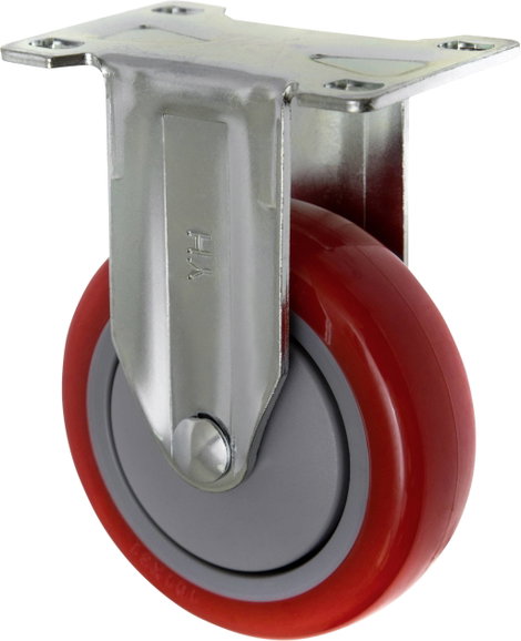 TOOLCRAFT TO-5137959 fix görgő szerelőlappal PU 100 mm 3. kép