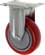 TOOLCRAFT TO-5137959 fix görgő szerelőlappal PU 100 mm 3. bélyegkép