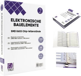 TRU COMPONENTS TC-6869404 TC-6869404 Rendszerező mappa SMD 0603 0.1 W 5 % 1000 rész