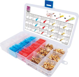 TRU COMPONENTS T1711C001 Csúszósarus hüvely szortiment 320 rész
