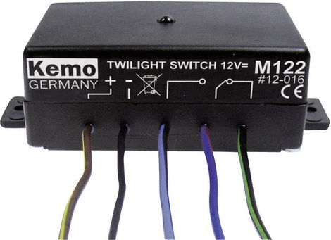 Kemo alkonykapcsoló modul, 12V/DC, M122