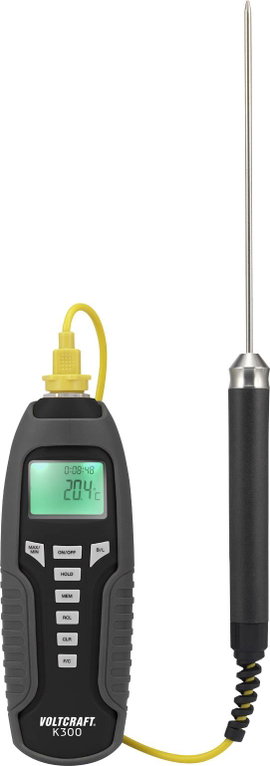 Digitális hőmérsékletmérő műszer -200...+1370 °C K típus Voltcraft K300