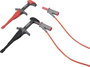 VOLTCRAFT MSK-115 Biztonsági krokodilcsipesz készlet 4 mm-es alj CAT III 1000 V, CAT IV 600 V Fekete 3. bélyegkép