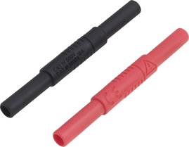 VOLTCRAFT MSL-504 Mérővezeték összekötő [Alj, 4 mm - Alj, 4 mm] Fekete, Piros 1 db
