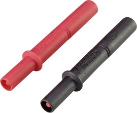 VOLTCRAFT MSL-505 Mérőhegy hosszabbító [4 mm-es dugó - Alj, 4 mm] Fekete, Piros 1 db