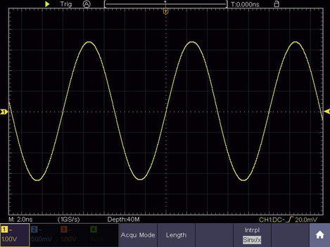 4 csatornás digitális oszcilloszkóp és függvénygenerátor 200 MHz 1 GSa/mp 40000 kpts 8 bit DSO, VOLT 11. kép