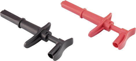 VOLTCRAFT MSK-116 Krokodilcsipesz 4 mm-es dugó CAT III 1000 V, CAT IV 600 V Fekete, Piros 4. kép