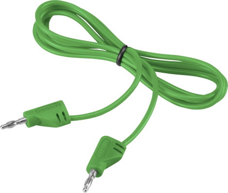 VOLTCRAFT MSB-200 Mérővezeték [Lamellás dugó, 2 mm - Lamellás dugó, 2 mm] 0.90 m Zöld 1 db 3. kép