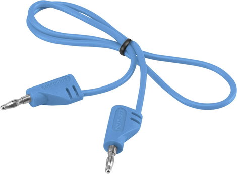 VOLTCRAFT MSB-200 Mérővezeték [Lamellás dugó, 2 mm - Lamellás dugó, 2 mm] 30.00 cm Kék 1 db 3. kép