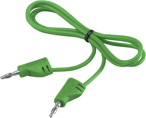 VOLTCRAFT MSB-200 Mérővezeték [Lamellás dugó, 2 mm - Lamellás dugó, 2 mm] 0.60 m Zöld 1 db 3. kép