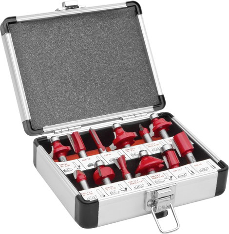 Holzmann Maschinen OFS12 Maró készlet Szár átmérő 8 mm 12 részes