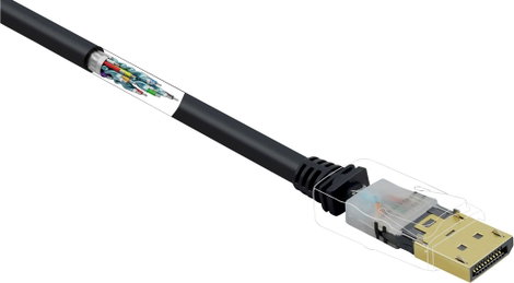 Renkforce Kijelző csatlakozó Csatlakozókábel DisplayPort dugó, DisplayPort dugó 7.50 m Fekete UHD 4K 2. kép