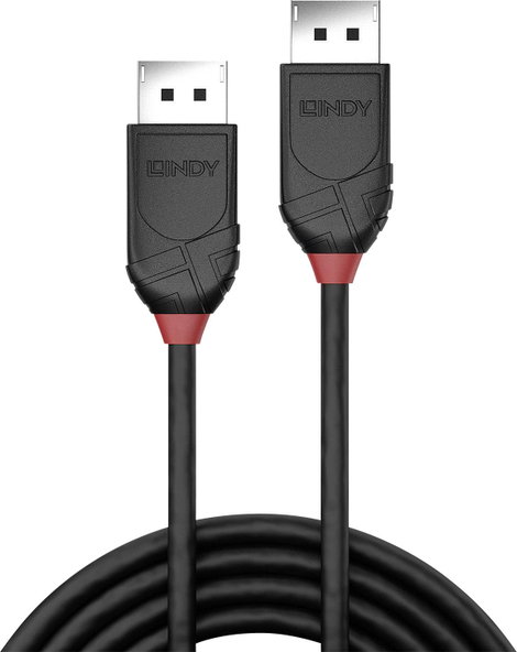 LINDY Kijelző csatlakozó Csatlakozókábel DisplayPort dugó, DisplayPort dugó 2.00 m Fekete 36492 Disp