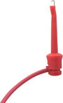 Mérővezeték kampóval 4 mm 1 m fekete/piros Voltcraft MSL-102 3. bélyegkép