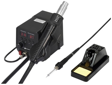 Digitális forrólevegős kiforrasztó- és forrasztóállomás 360 W 50 -480 °C Toolcraft TO-4861965