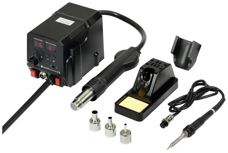 Digitális forrólevegős kiforrasztó- és forrasztóállomás 360 W 50 -480 °C Toolcraft TO-4861965 3. kép