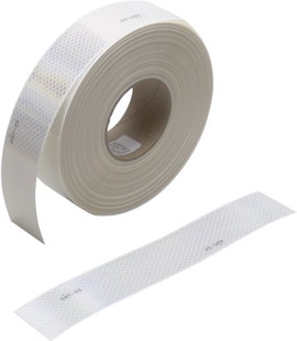 Kontúrjelölő fényvisszaverő szalag, fehér, 50 m, 3M Diamond Grade™ 98310ECEOLD