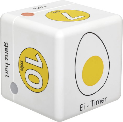 TFA Dostmann Cube Timer Ei Visszaszámláló óra Fehér, Sárga digitális 3. kép