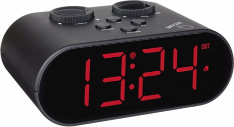 TFA Dostmann 60.2551.01 Rádiójel vezérlésű Ébresztőóra Fekete Riasztási idők 1 USB csatlakozó, Nagy