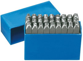 Betű beütő készlet 6 mm 27 db, Gedore 8605220