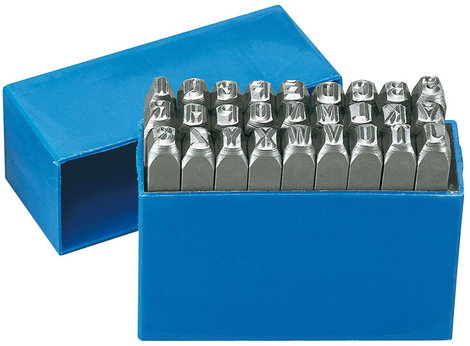 Betű beütő készlet 6 mm 27 db, Gedore 8605220