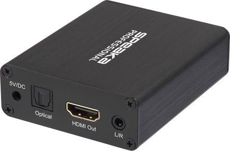 SpeaKa Professional Audio Extraktor SP-AE-H/TC-04v2 [HDMI - HDMI, Toslink, Jack, RCA] 3840 x 2160 Pi 6. kép