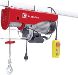 Holzmann Maschinen ESZ1000D_230V Elektromos csörlő Teherbírás (vezetőgörgővel) 1000 kg Teherbírás (v