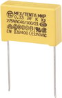 MKP-X2 zavarszűrő kondenzátor, radiális 0,33 µF 275 V/AC 10 % RM 22,5 mm 26,5 x 7 x 17 mm TRU COMPON bélyegkép