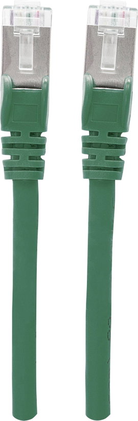 Intellinet 740968 RJ45 Hálózati kábel, patchkábel CAT 6A S/FTP 5.00 m Zöld Fólia árnyékolás, Fonat á
