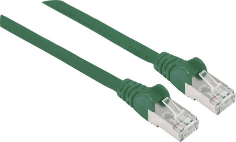Intellinet 740968 RJ45 Hálózati kábel, patchkábel CAT 6A S/FTP 5.00 m Zöld Fólia árnyékolás, Fonat á 2. kép