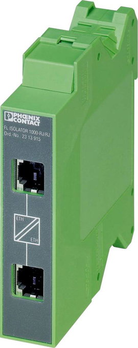 Hálózati leválasztó, 2 Ethernet port, Phoenix Contact FL ISOLATOR 1000-RJ/RJ