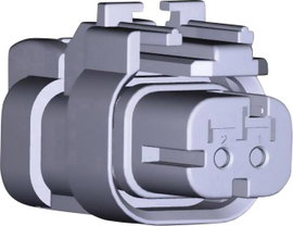 TE Connectivity Hüvelyház kábel AMPSEAL16 Pólusok száma 2 776522-1 1 db