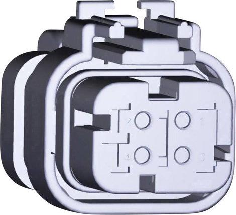 TE Connectivity Hüvelyház kábel AMPSEAL16 Pólusok száma 4 776487-1 1 db