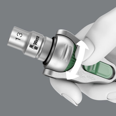 Wera 8100 SB 6 Zyklop Speed Dugókulcs készlet Metrikus 3/8 (10 mm) 29 részes 05004046001 10. kép