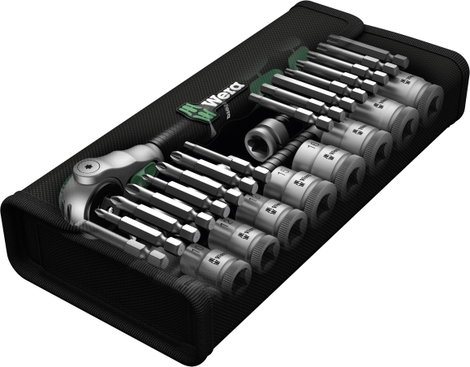 Wera 8100 SB 6 Zyklop Speed Dugókulcs készlet Metrikus 3/8 (10 mm) 29 részes 05004046001 5. kép