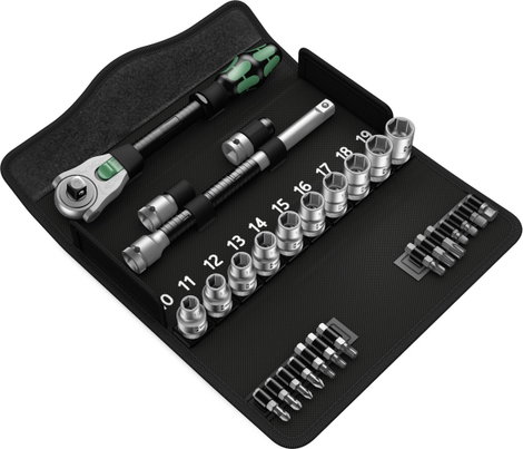 Wera 8100 SC 6 Zyklop Speed Dugókulcs készlet Metrikus 1/2 (12,5 mm) 28 részes 05004076001 2. kép