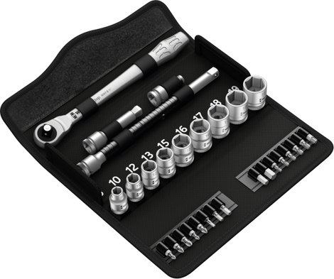 Wera Zyklop Metal 8100 SB 7 Dugókulcs készlet Metrikus 3/8 (10 mm) 29 részes 05004047001 2. kép