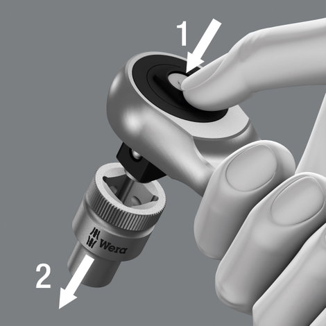 Wera Zyklop Metal 8100 SB 7 Dugókulcs készlet Metrikus 3/8 (10 mm) 29 részes 05004047001 8. kép