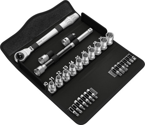 Wera Zyklop Metal 8100 SC 8 Dugókulcs készlet Metrikus 1/2 (12,5 mm) 28 részes 05004078001 2. kép