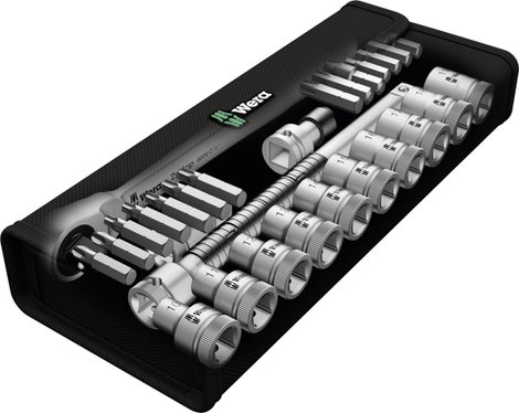 Wera Zyklop Metal 8100 SC 8 Dugókulcs készlet Metrikus 1/2 (12,5 mm) 28 részes 05004078001 5. kép